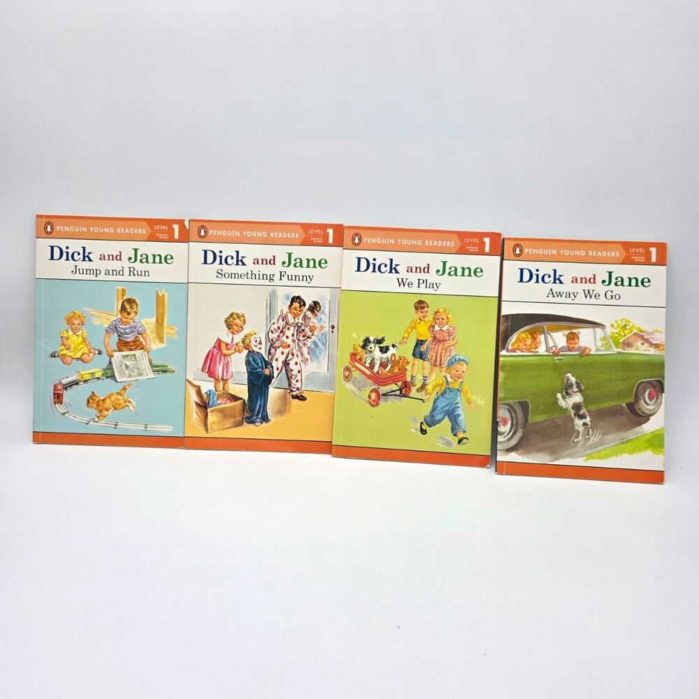 Dick and Jane Penguin Young Readers Level 1 Paperback 4-Book Lot Illustrated